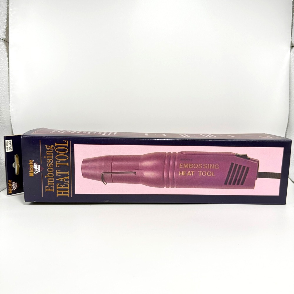 Nicole Embossing Heat Tool Purple 120V Craft New in Box‎ – Rubber Stamp, Foam